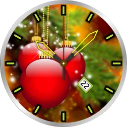 أيقونة Christmas Clock Live Wallpaper