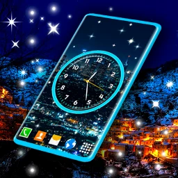 Icono de Night Sky Clock Live Wallpaper